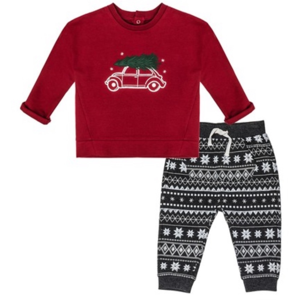 Petit Lem 2 Piece Christmas Matching Set